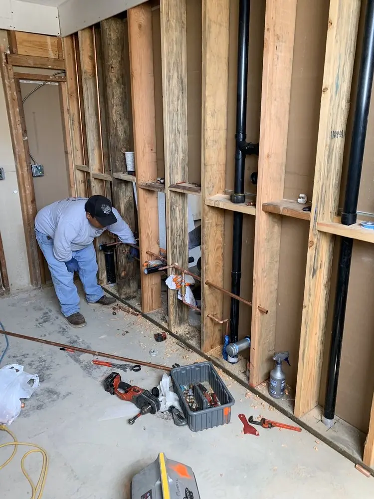Commercial rough-in plumbing for Gas Line Repair in Ironton